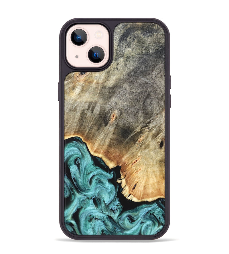 iPhone 14 Plus Wood Phone Case - Briana (Green, 823148)