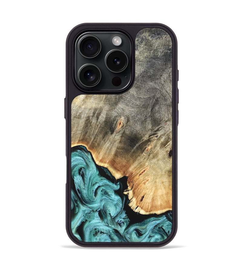 iPhone 16 Pro Wood Phone Case - Briana (Green, 823148)