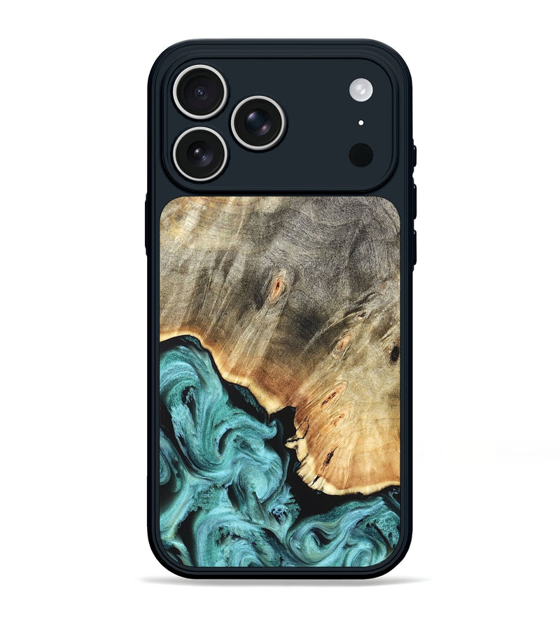 iPhone 17 Pro Max Wood Phone Case - Briana (Green, 823148)