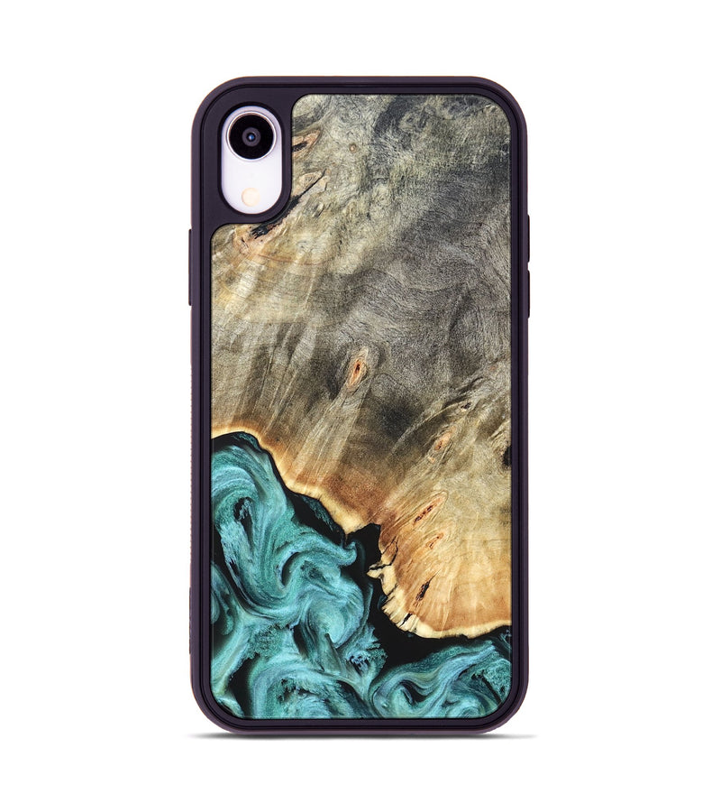iPhone Xr Wood Phone Case - Briana (Green, 823148)