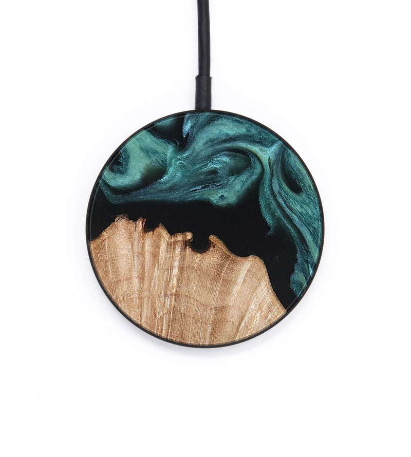 Circle Wood Wireless Charger - Jayda (Green, 823150)