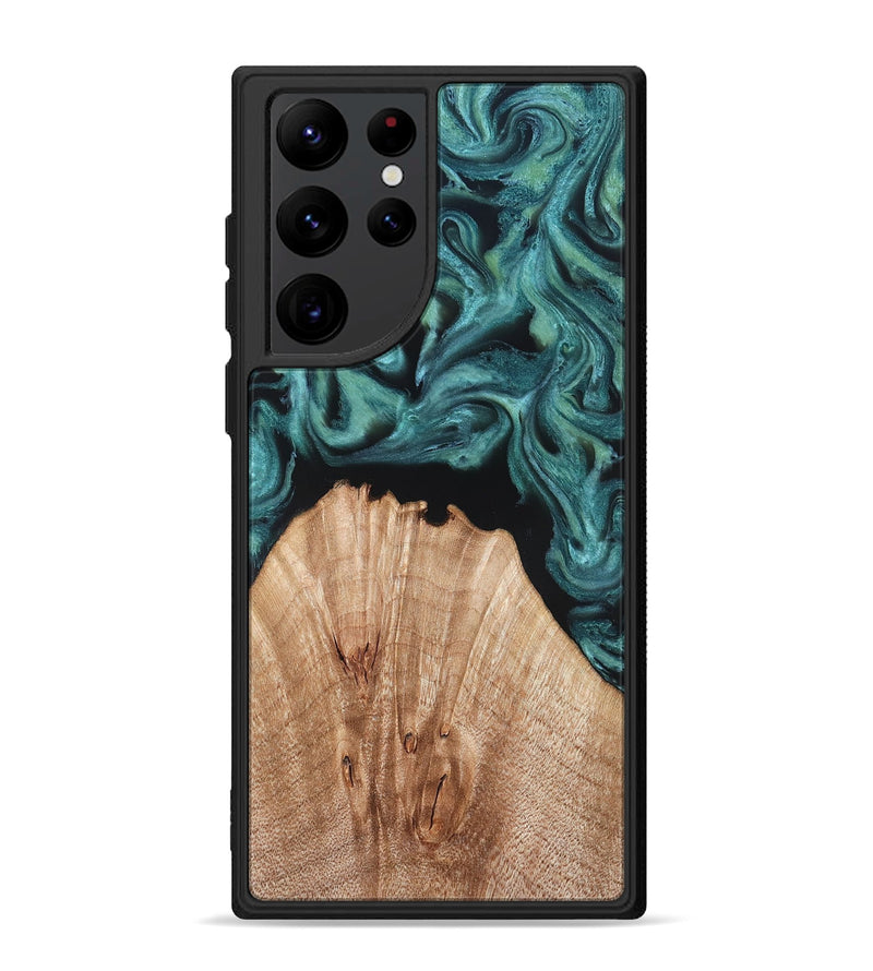 Galaxy S22 Ultra Wood Phone Case - Jayda (Green, 823150)