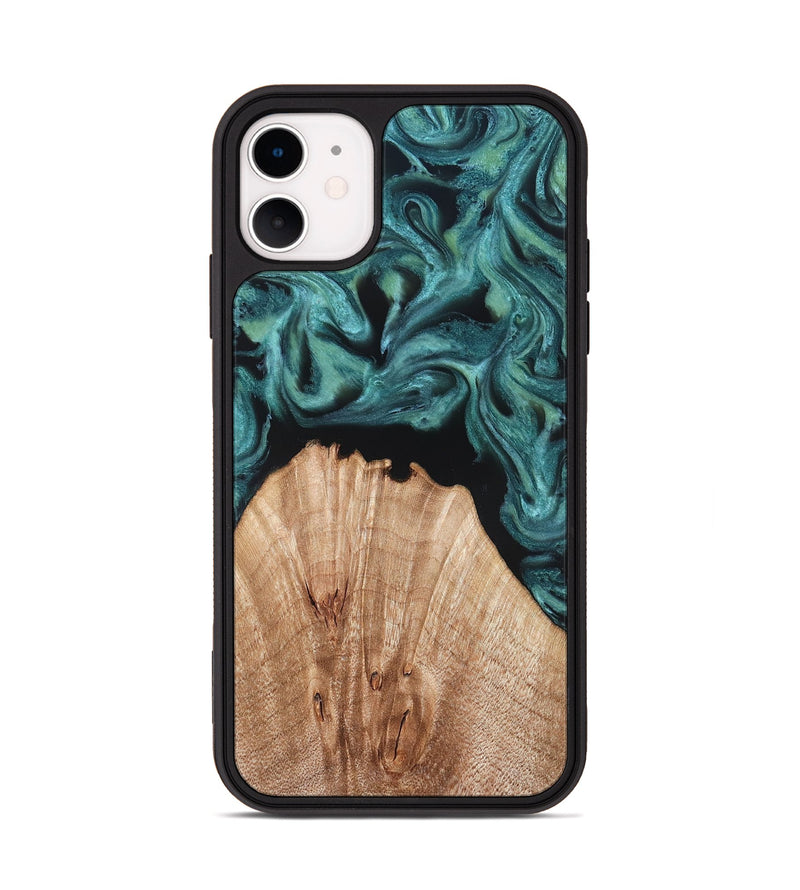 iPhone 11 Wood Phone Case - Jayda (Green, 823150)