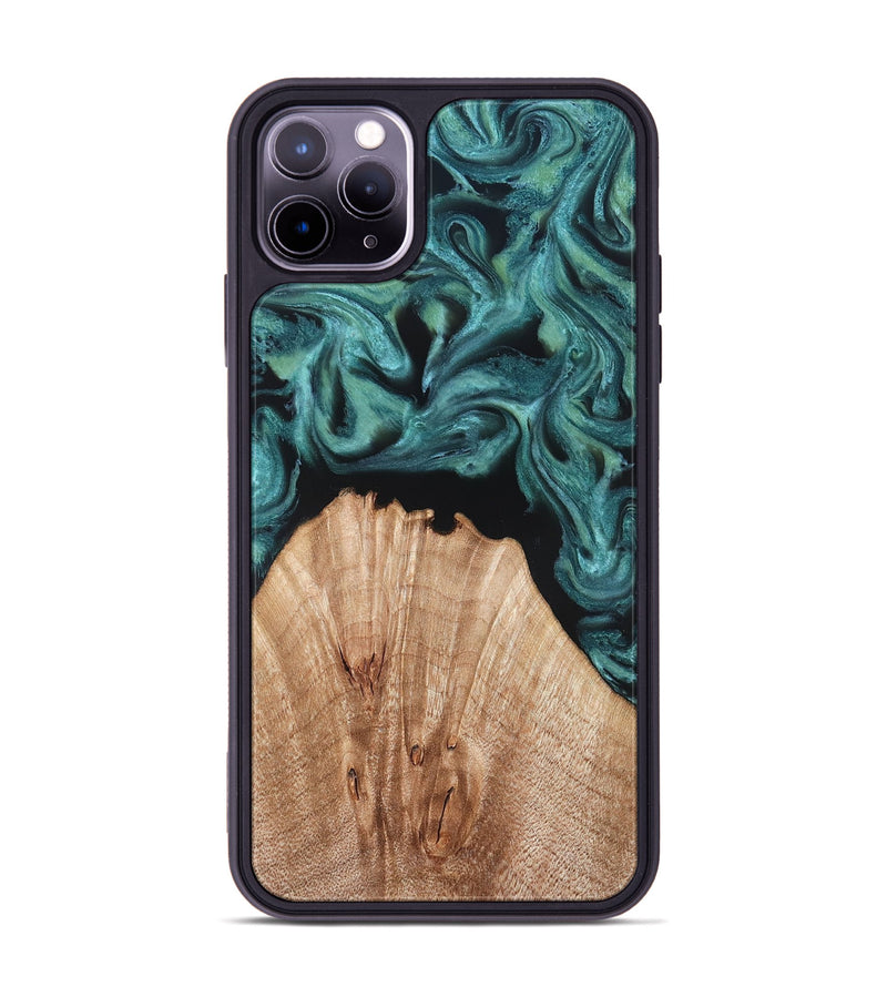 iPhone 11 Pro Max Wood Phone Case - Jayda (Green, 823150)