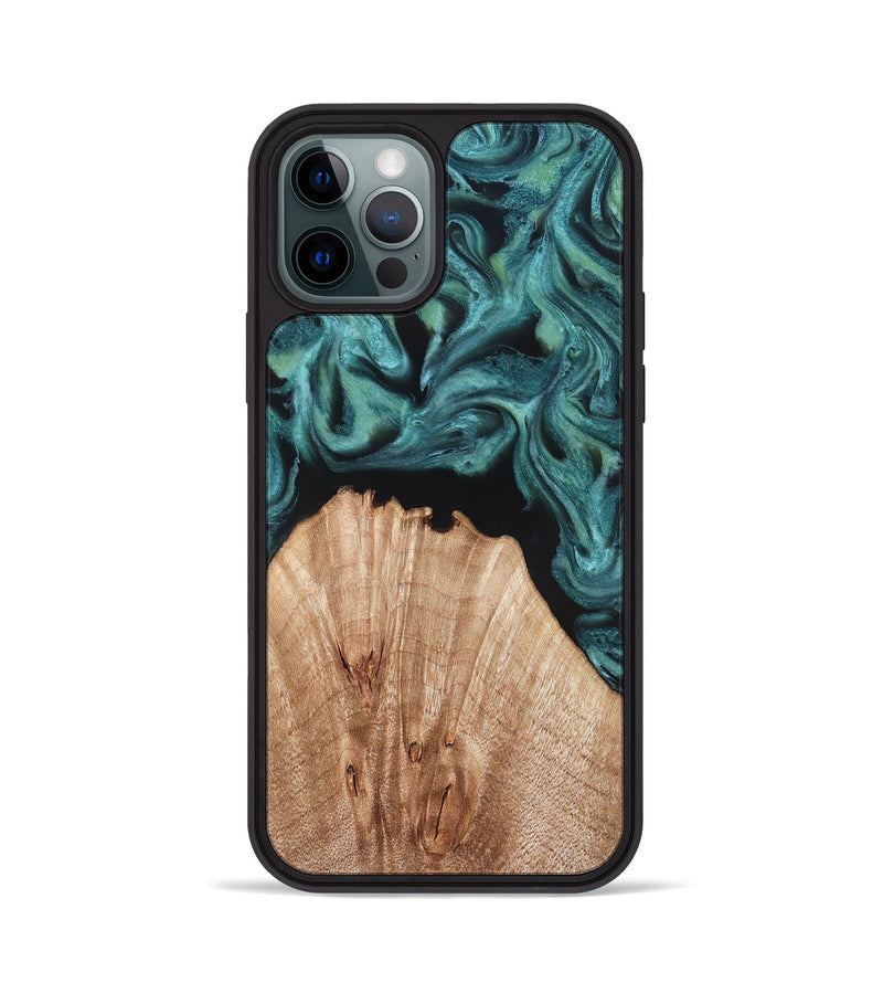 iPhone 12 Pro Wood Phone Case - Jayda (Green, 823150)