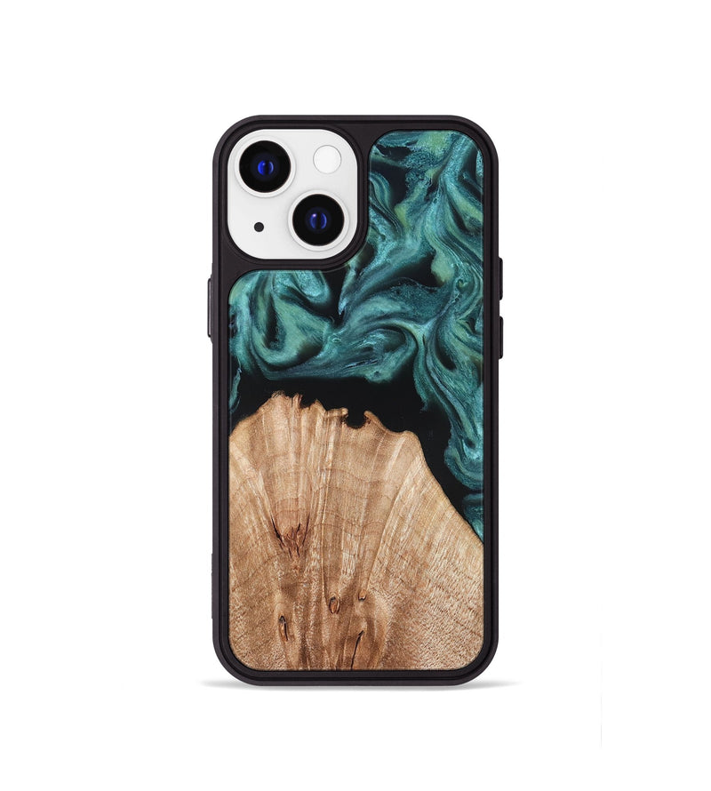 iPhone 13 mini Wood Phone Case - Jayda (Green, 823150)