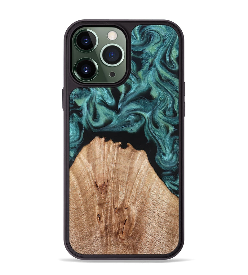 iPhone 13 Pro Max Wood Phone Case - Jayda (Green, 823150)