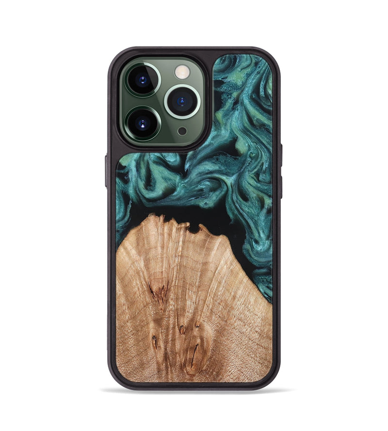 iPhone 13 Pro Wood Phone Case - Jayda (Green, 823150)