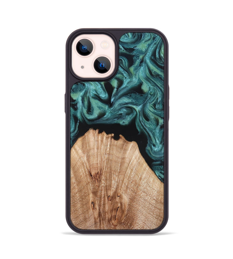 iPhone 14 Wood Phone Case - Jayda (Green, 823150)