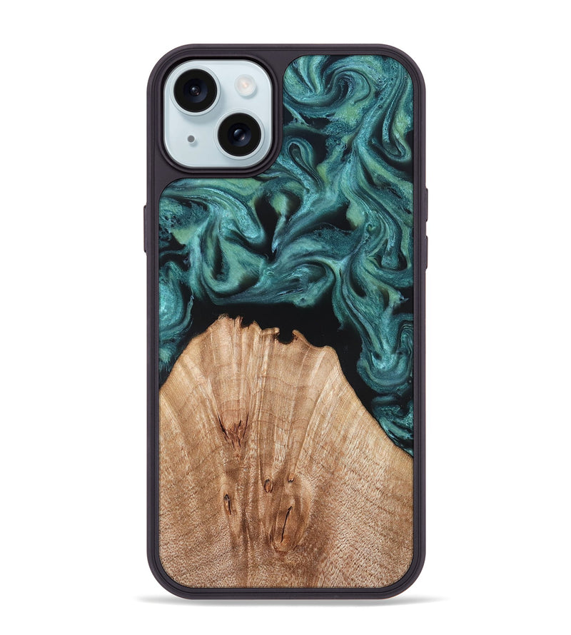 iPhone 15 Plus Wood Phone Case - Jayda (Green, 823150)
