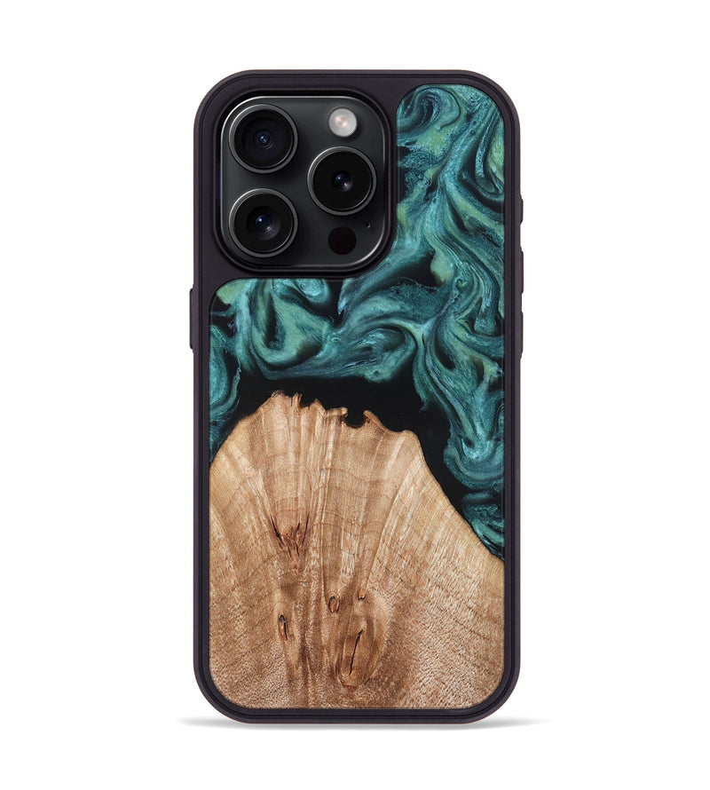 iPhone 15 Pro Wood Phone Case - Jayda (Green, 823150)