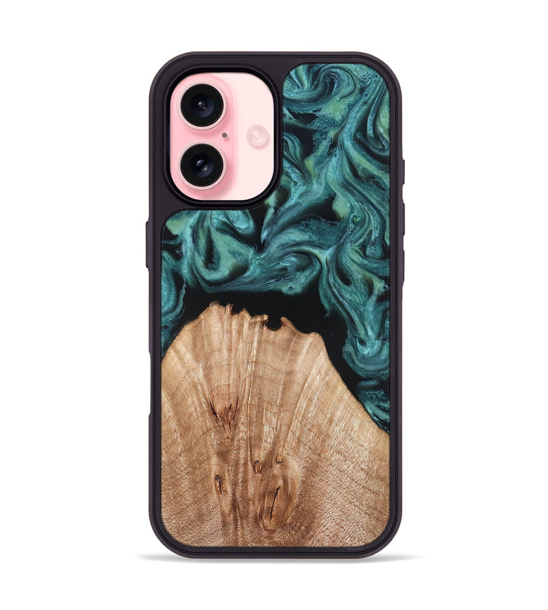 iPhone 16 Wood Phone Case - Jayda (Green, 823150)