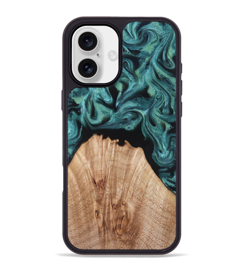 iPhone 16 Plus Wood Phone Case - Jayda (Green, 823150)