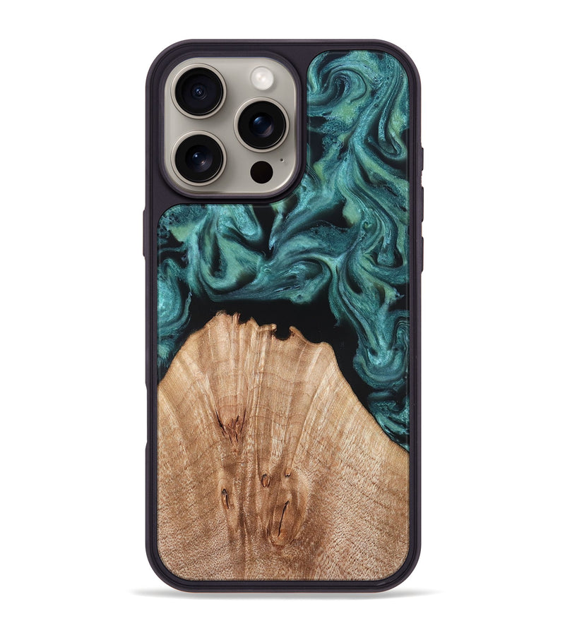 iPhone 16 Pro Max Wood Phone Case - Jayda (Green, 823150)