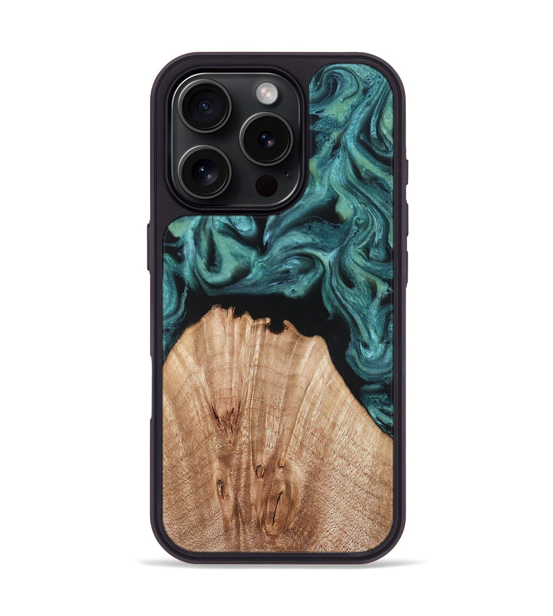 iPhone 16 Pro Wood Phone Case - Jayda (Green, 823150)