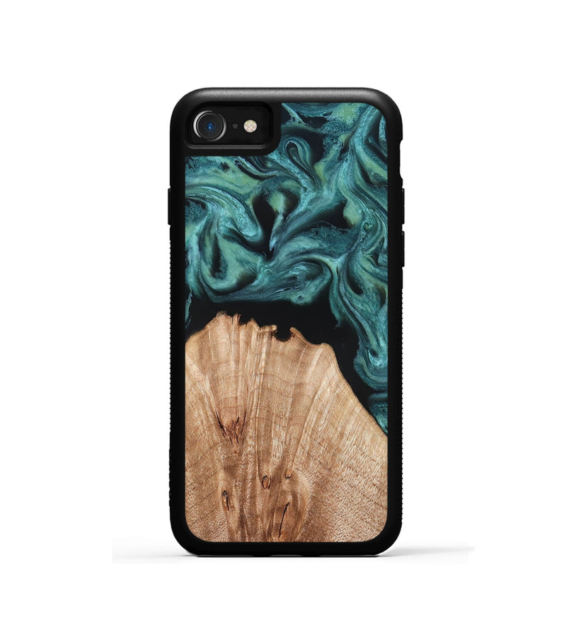 iPhone SE Wood Phone Case - Jayda (Green, 823150)