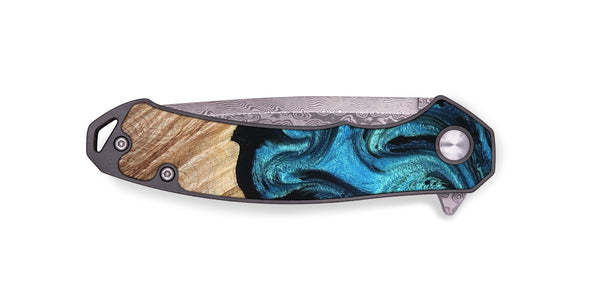 EDC Wood Pocket Knife - Raya (Blue, 823152)