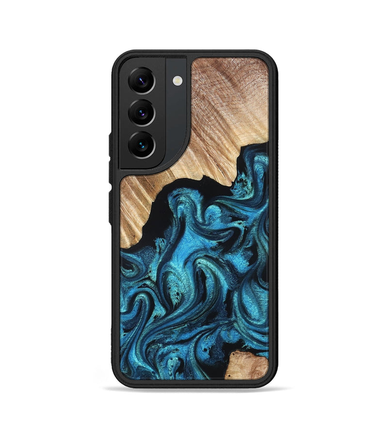Galaxy S22 Wood Phone Case - Raya (Blue, 823152)