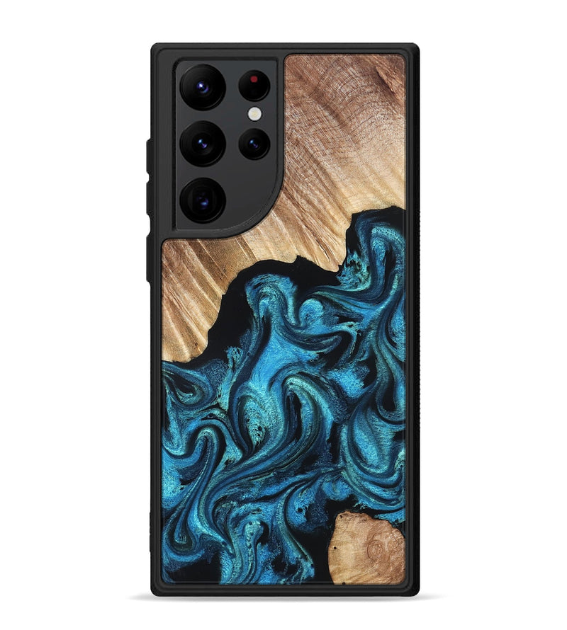 Galaxy S22 Ultra Wood Phone Case - Raya (Blue, 823152)