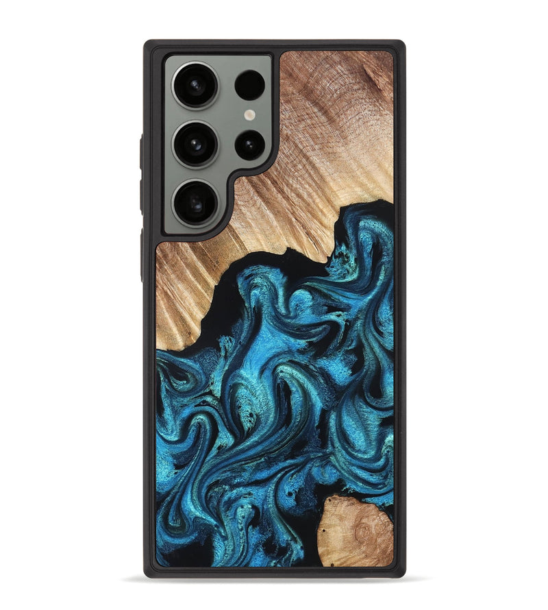 Galaxy S23 Ultra Wood Phone Case - Raya (Blue, 823152)
