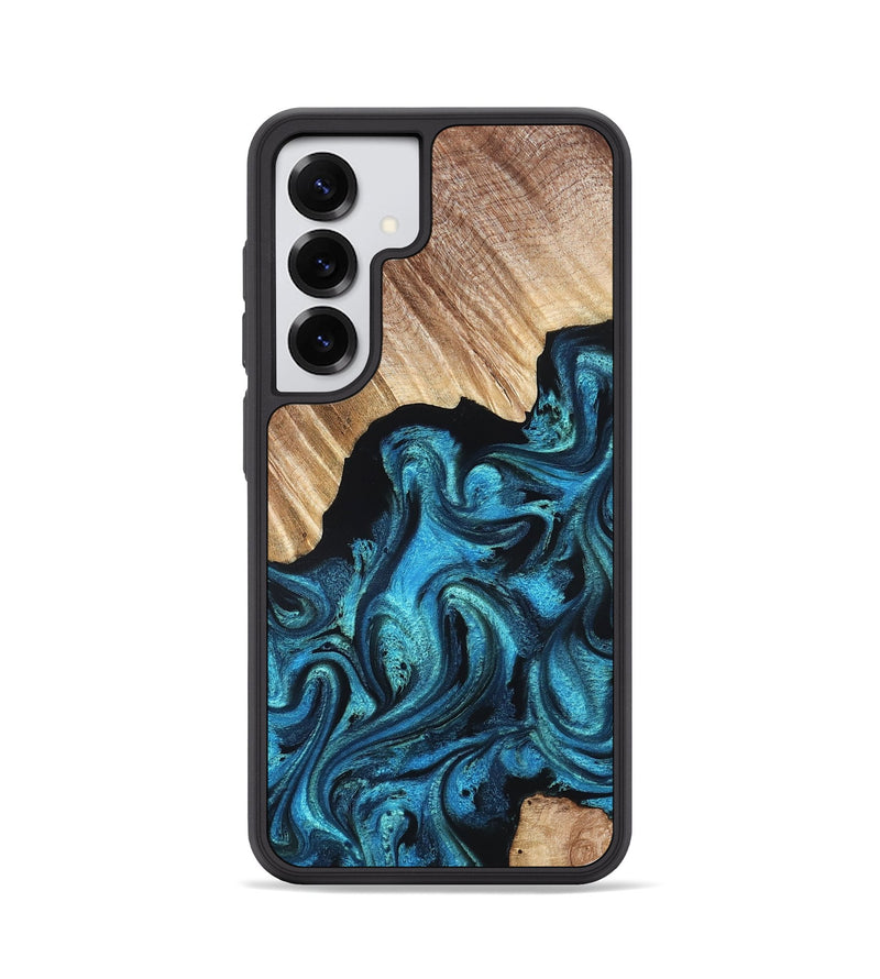 Galaxy S25 Wood Phone Case - Raya (Blue, 823152)
