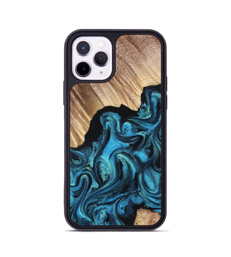 iPhone 11 Pro Wood Phone Case - Raya (Blue, 823152)