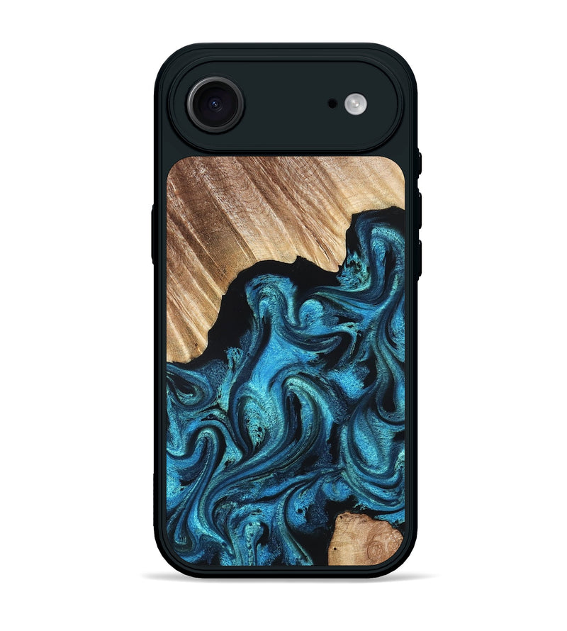 iPhone 17 Air Wood Phone Case - Raya (Blue, 823152)