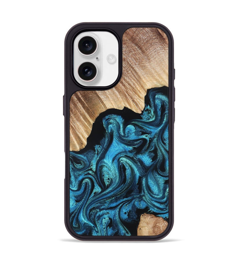 iPhone 17 Wood Phone Case - Raya (Blue, 823152)