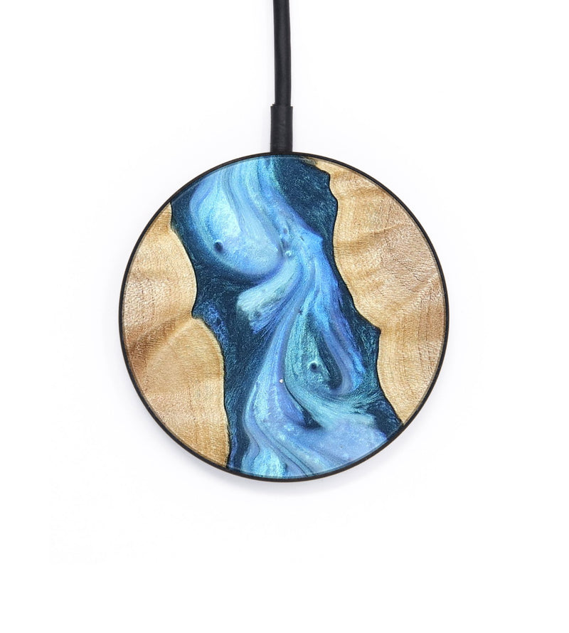 Circle Wood Wireless Charger - Ashanti (Blue, 823153)