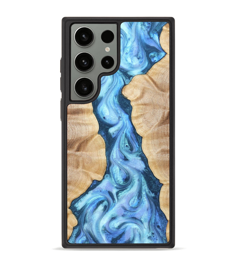 Galaxy S23 Ultra Wood Phone Case - Ashanti (Blue, 823153)