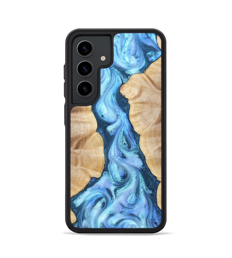 Galaxy S24 Wood Phone Case - Ashanti (Blue, 823153)