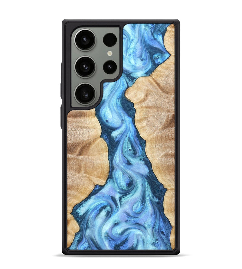 Galaxy S24 Ultra Wood Phone Case - Ashanti (Blue, 823153)