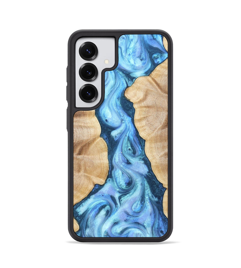 Galaxy S25 Wood Phone Case - Ashanti (Blue, 823153)