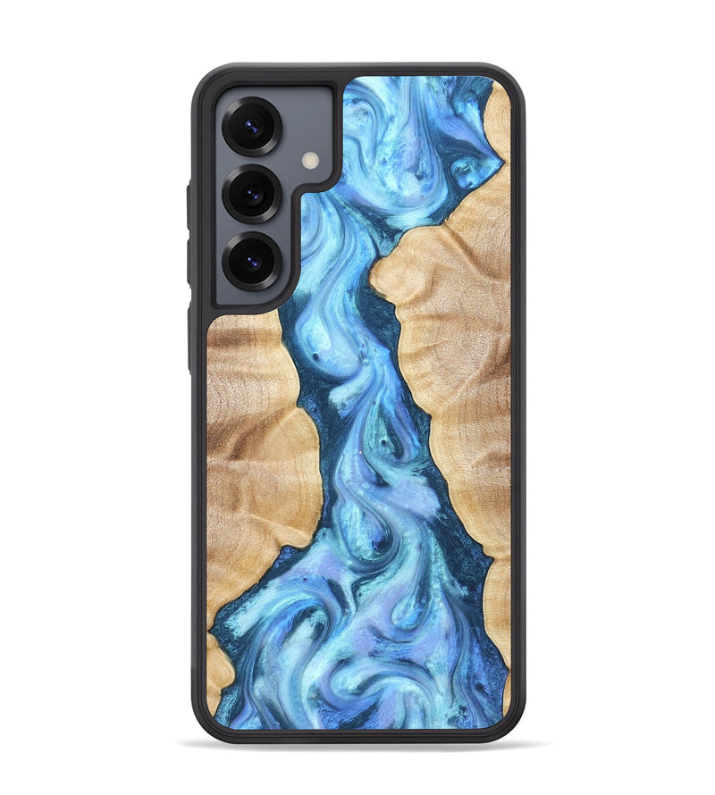 Galaxy S25 Plus Wood Phone Case - Ashanti (Blue, 823153)
