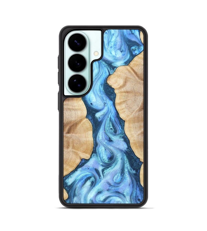 Galaxy S26 Wood Phone Case - Ashanti (Blue, 823153)