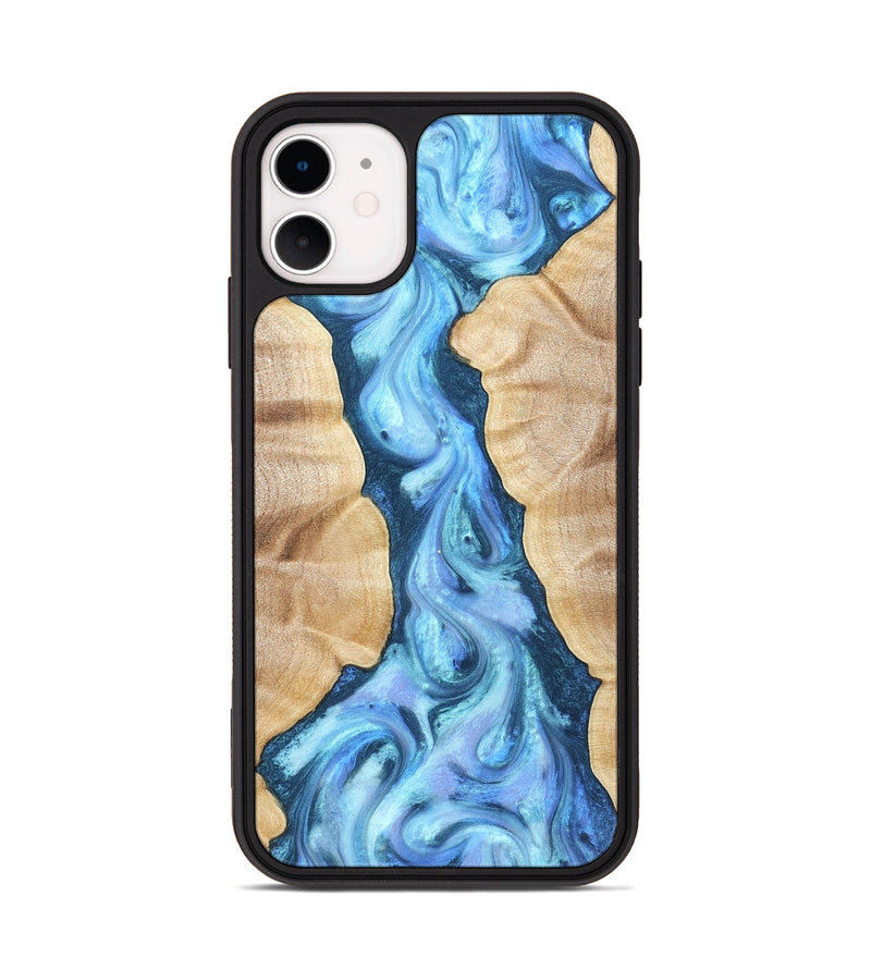iPhone 11 Wood Phone Case - Ashanti (Blue, 823153)