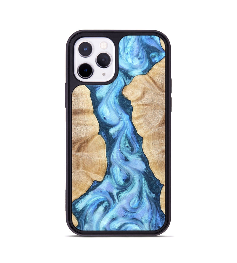 iPhone 11 Pro Wood Phone Case - Ashanti (Blue, 823153)