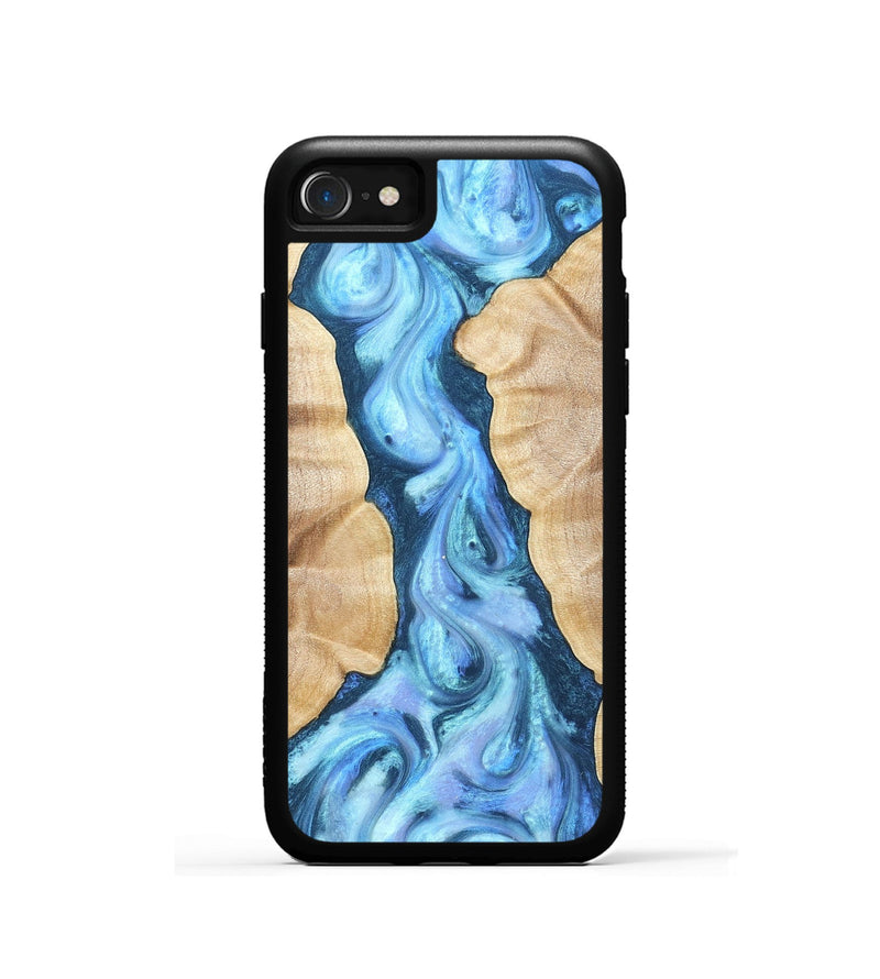 iPhone SE Wood Phone Case - Ashanti (Blue, 823153)