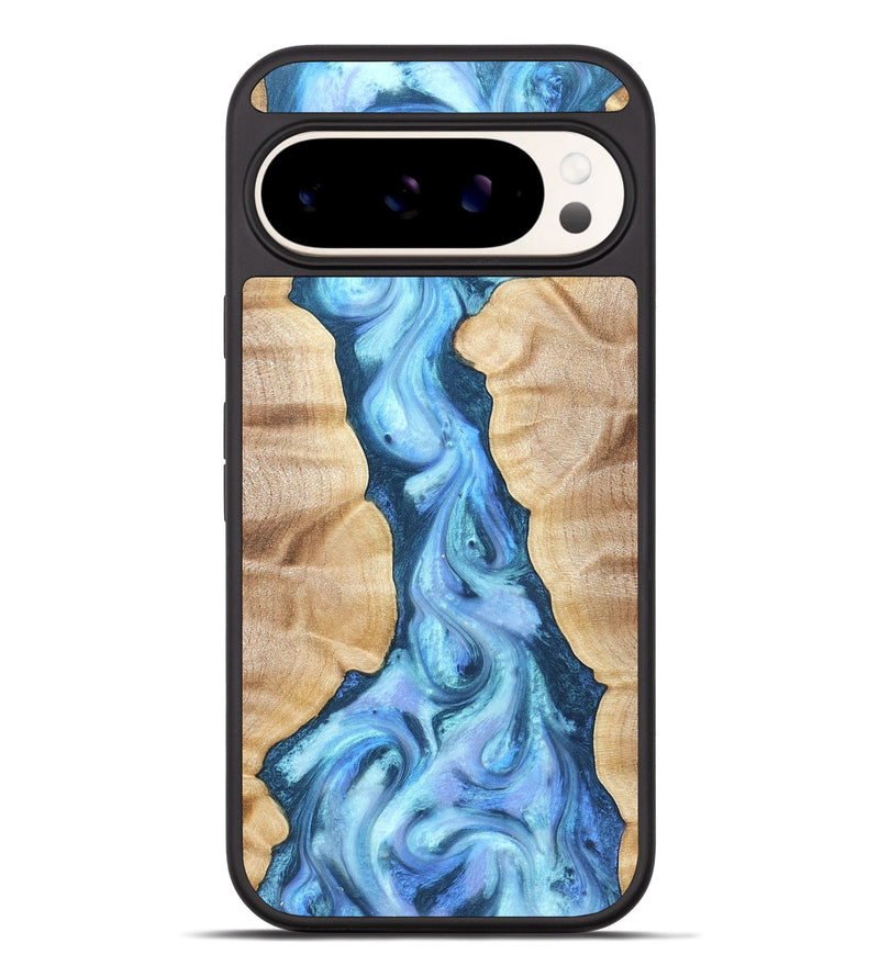 Pixel 9 Pro XL Wood Phone Case - Ashanti (Blue, 823153)