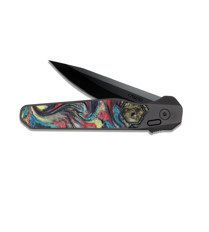 EDC Dark Slate Wood Pocket Knife - Yaakov (Pattern, 823160)