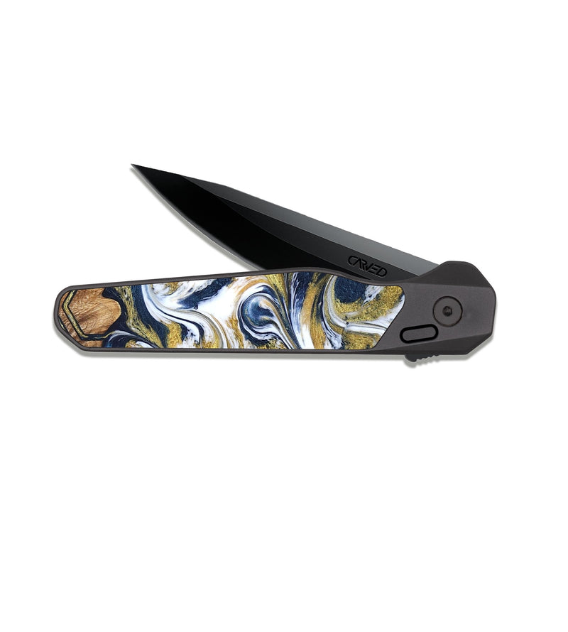 EDC Dark Slate Wood Pocket Knife - Judi (Pattern, 823162)