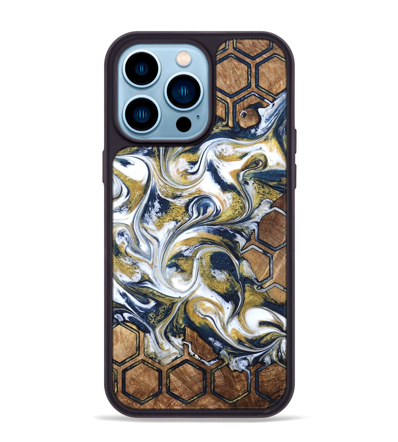 iPhone 14 Pro Max Wood Phone Case - Judi (Pattern, 823162)
