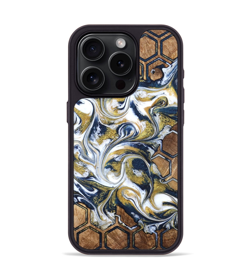 iPhone 15 Pro Wood Phone Case - Judi (Pattern, 823162)