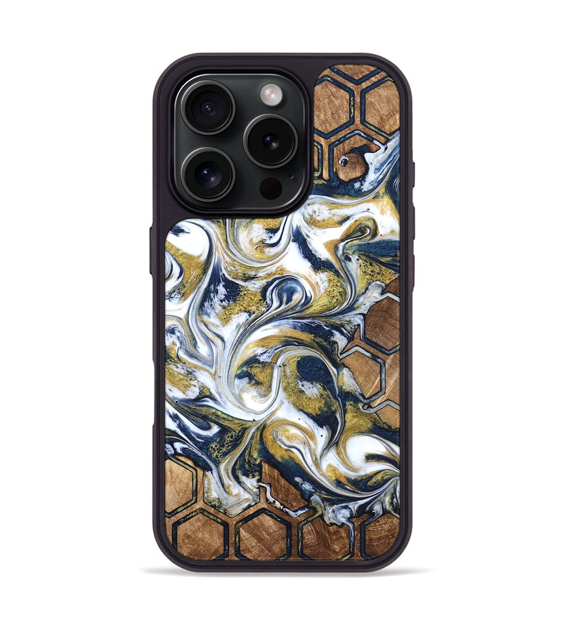 iPhone 16 Pro Wood Phone Case - Judi (Pattern, 823162)
