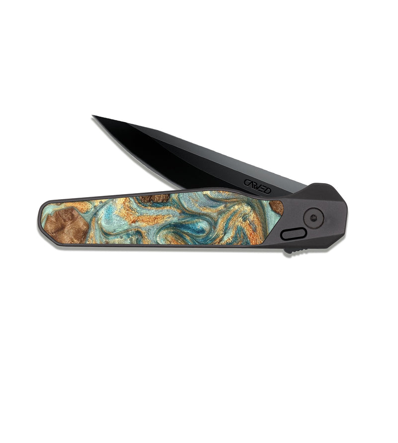 EDC Dark Slate Wood Pocket Knife - Raheem (Pattern, 823166)