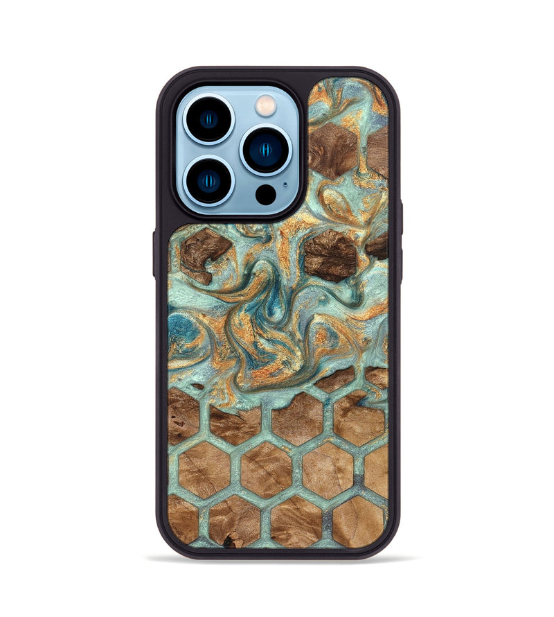 iPhone 14 Pro Wood Phone Case - Raheem (Pattern, 823166)