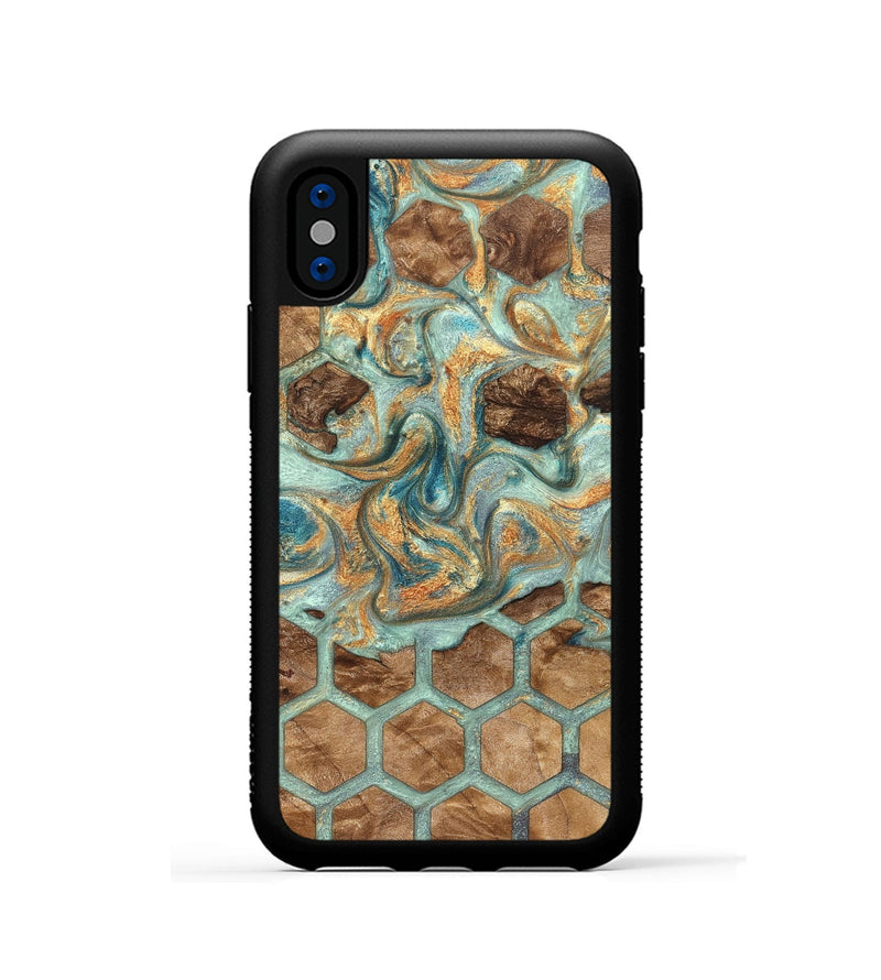 iPhone Xs Wood Phone Case - Raheem (Pattern, 823166)