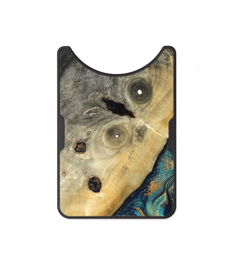 Alloy Wood Wallet - Jace (Teal & Gold, 823169)