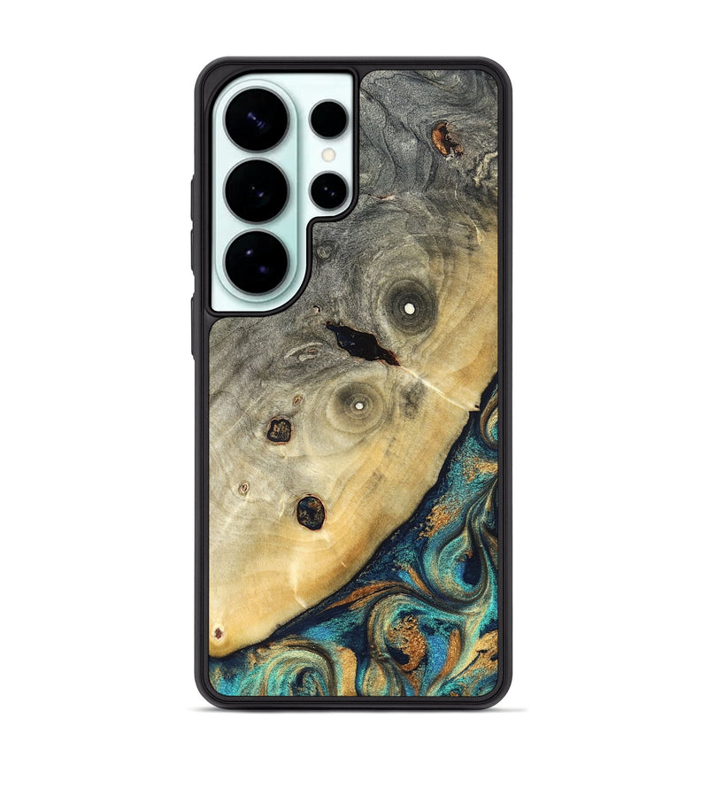 Galaxy S26 Ultra Wood Phone Case - Jace (Teal & Gold, 823169)