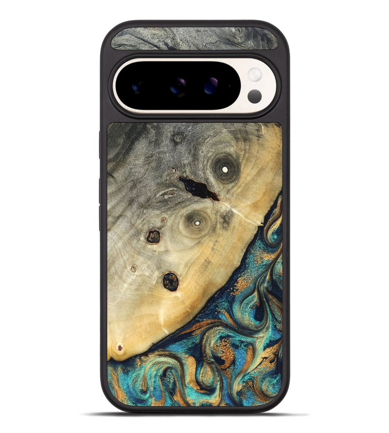 Pixel 9 Pro XL Wood Phone Case - Jace (Teal & Gold, 823169)